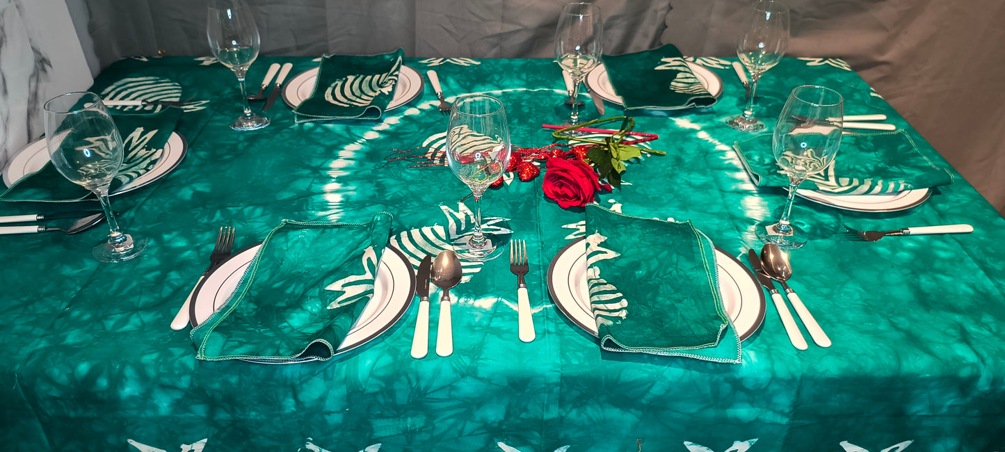 Nappe de table verte