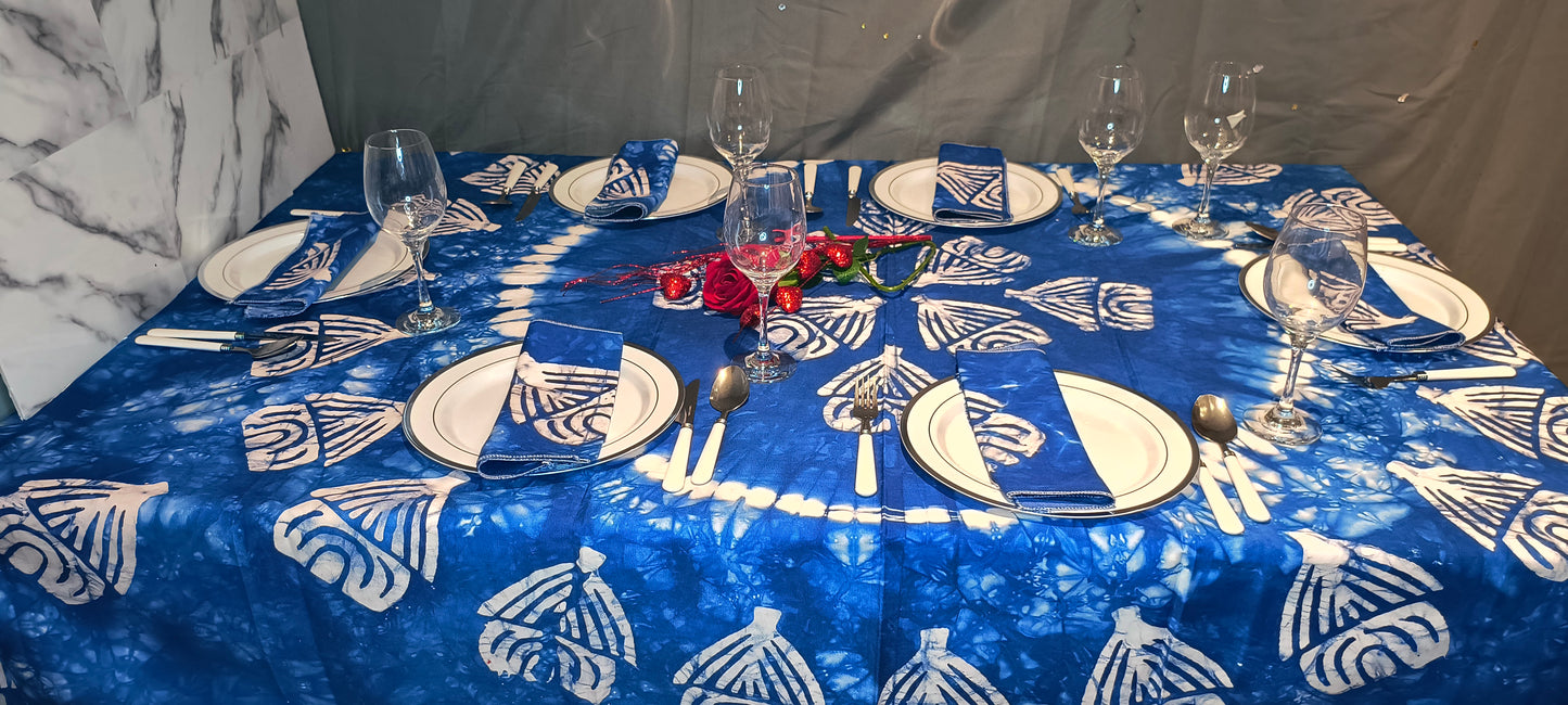 Nappe de table bleue