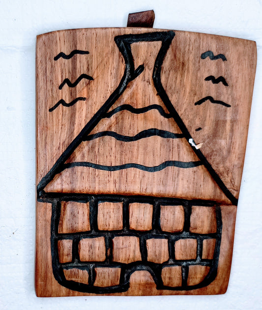Tableau en bois: La case