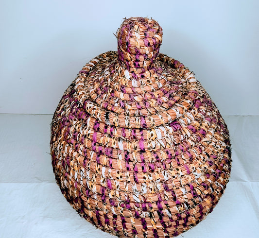 Panier en tissus recyclés