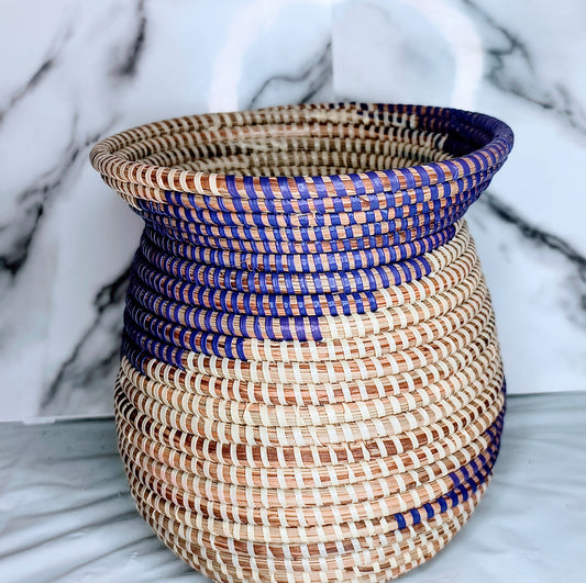 Panier-vase   demi coloré