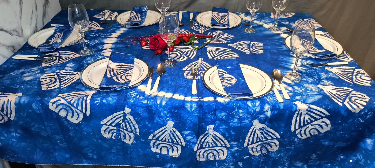 Nappe de table bleue